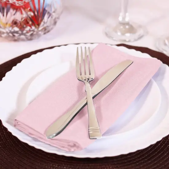Pink Cloth Napkins (12 Pack, 20x20 Inches), Ideal Dinner Napkins for Party, Wedding and Lunch/Dinner {4}