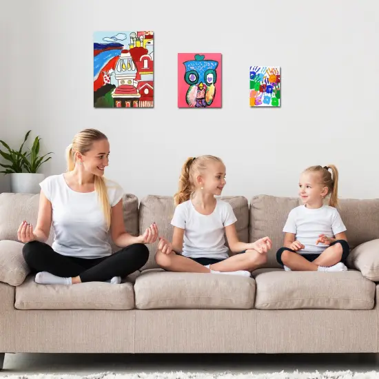 Stretched Canvases for Painting with 11x14 Inch, 5x7 Inch, 8x10, Painting Canvas for Acrylics,Oils & Other Painting Media, 5/8 Inch Profile 100% Cotton Artist Framed Canvas(3 Packs) {6}