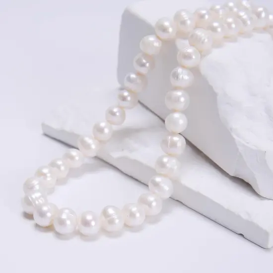 Natural Freshwater White Pearl Round Beads 15" 4mm 6mm 8mm 9mm 10mm 11mm 12mm (8-9mm) {4}