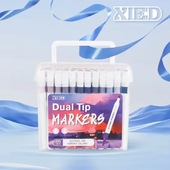 120 Colors Alcohol Markers Set {5}