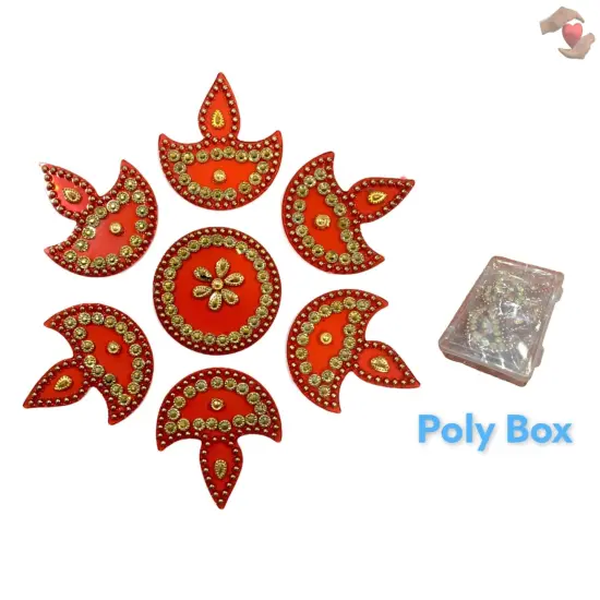 Personalized Diwali Gifts Hamper Acrylic Rangoli Laxmi Feet Gift Box Indian Diwali Gift Boxes Deepawali Hamper Basket for Employees Home Office Friends Family - Return Gifts Items {4}