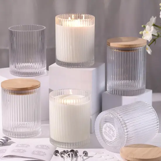 14OZ Clear Glass Candle Jars for Making Candles {1}