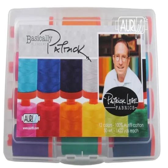 Aurifil Basically Patrick Thread Set by Patrick Lose | (12 50wt Cotton Large Spools.) {2}