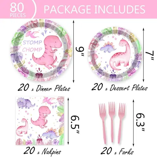 Dinosaur Theme Baby Shower Party Supplies {3}