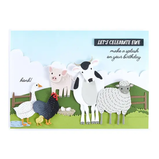 Spellbinders Etched Dies from On the Farm-Landscape Edges {4}