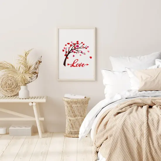 Louise Maelys Love Heart Tree Beginners Embroidery Kits,Cross Stitch Starter Kit for Adults Including Cloth with Lovers Pattern Hoop Needles Instruction and Threads {4}