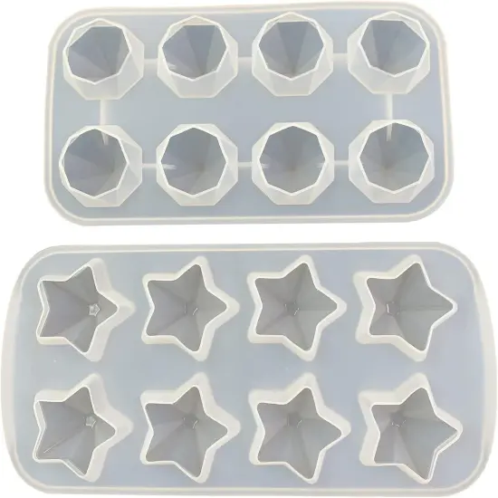 8 Cavity Diamond Shape Epoxy Mold {1}