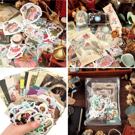 200PCS Cottagecore Scrapbook Sticker (Girl) {2}