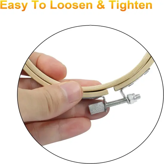 6 Pieces 4 Inch Embroidery Hoops {3}