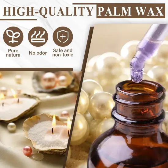 2.2lb Unscented Scented Pearled Candle Sand Wax Set with wicks {3}