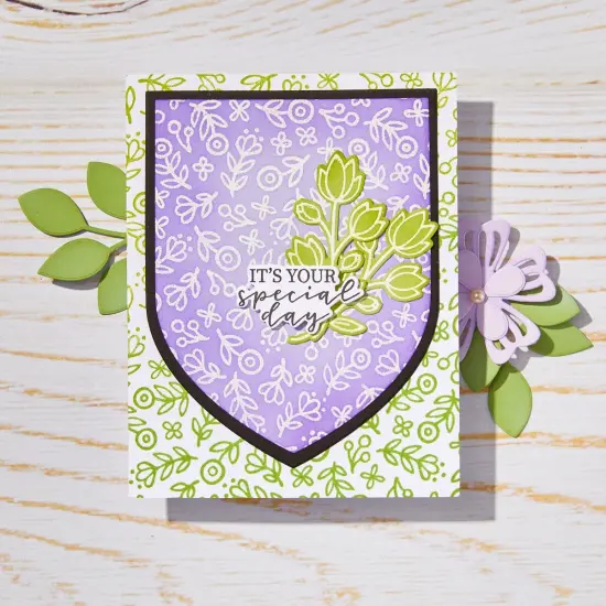 Hero Arts Cling Stamps 6"X6"-Whimsy Floral {4}