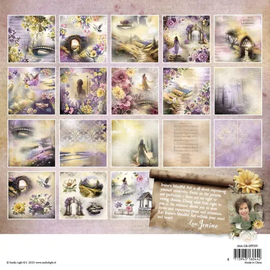 Jenine's Mindful Art Designer Collage Paper Pad 8"X8" 36/Pkg-Growing & Blooming {2}
