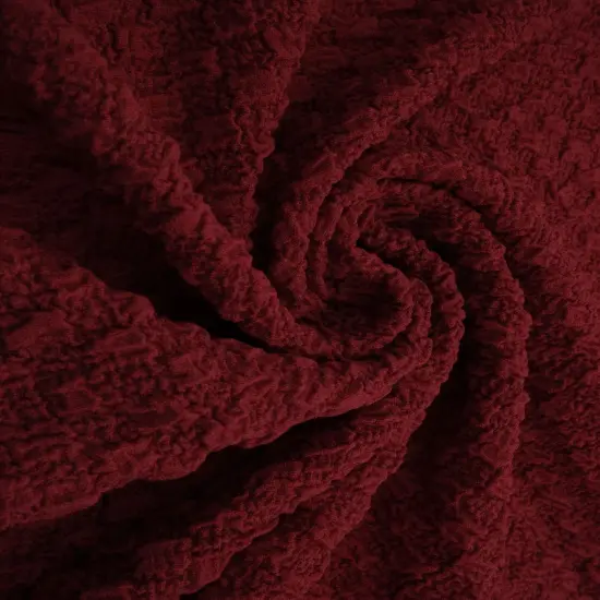 1 Yard Cauliflower Jacquard Knit Fabric, 59/60&Prime; Wide Polyester Spandex Blend OLIVE VINTAGE {4}