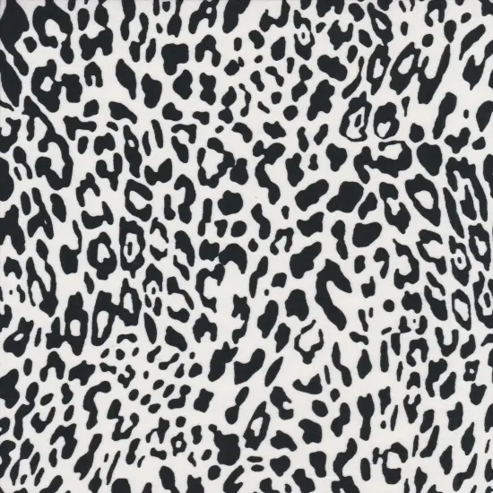 1 Yard DTY Brushed Animal Print Knit Fabric, 58/60&Prime; Wide Polyester Spandex Blend IVORY {1}