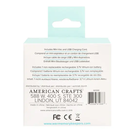 We R Glitter Mini-Vac-White/ Blue {3}