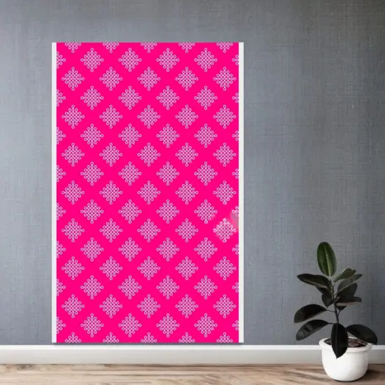 Kolam Rangoli Backdrop Indian Traditional Cloth Backdrop Photo Decor Banner Pooja Room Decor Decorative Cloth Dot Kolam Backdrop for Diwali Ganesha Puja Wedding Housewarming Gift Green {6}