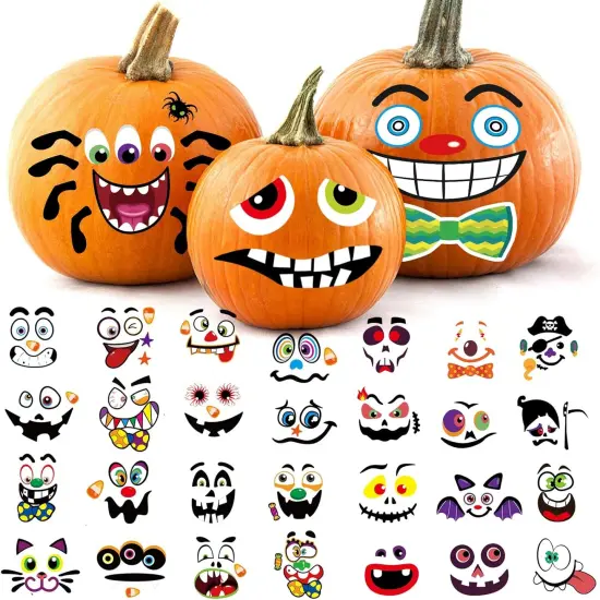 30 Kits Foam Halloween Pumpkin Decorations {1}