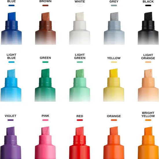 Set of 15 Bold Point Paint Marker Pens {2}