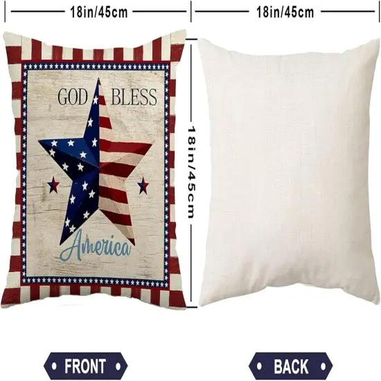 4th of July Outdoor Pillow Covers 18 x 18 {3}