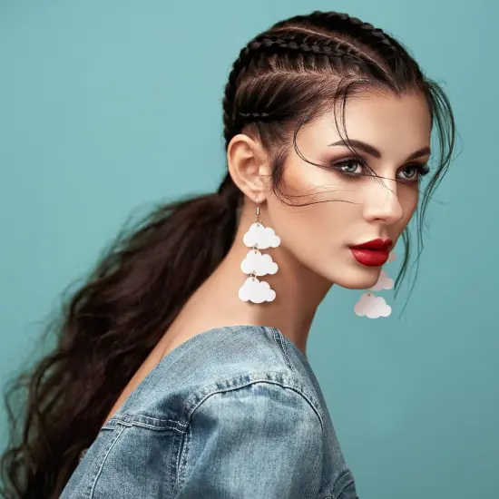 14 Pcs Polymer Clay Cutters Set, Cloud Moon Star Crescent Clay Earring {2}