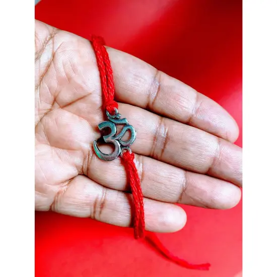 Aum Rakhi with Card Almonds and Chocolates, Rakhi for Brother, Om Rakhi, Rakhi Usa, Rakhi with Sweets, Mithai, Bhai Dooj, Bhai Beej {6}