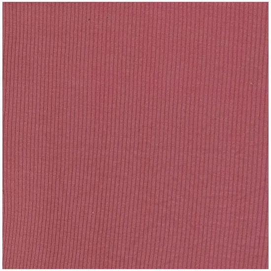 Stretch 4x2 Rib Knit Fabric 1 Yard Solid Color, Poly Rayon Spandex, 52/54&Prime; Width MAUVE DK {1}