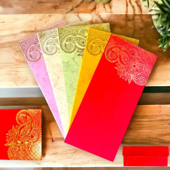 Paisley Shagun Money Envelopes, Lucky Cash Gift Envelope, Gifts Card Holder,currency, Tip Evenvolopes, Eid Diwali Christmas Wedding Chinese {1}