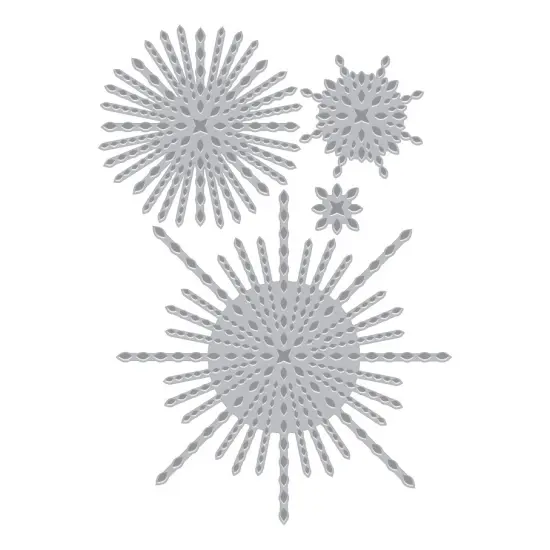 Hero Arts Letterpress & Foil Plate-Starbursts Set, Lovely {3}