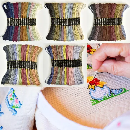 Embroidery Floss Rainbow Color {3}