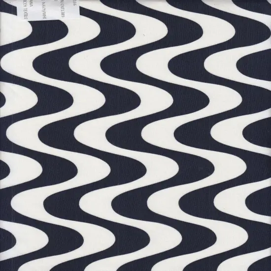 1 Yard DTY Geo Print Fabric Polyester Spandex Stretch Knit 58/60 Inches Wide NAVY/WHITE {1}