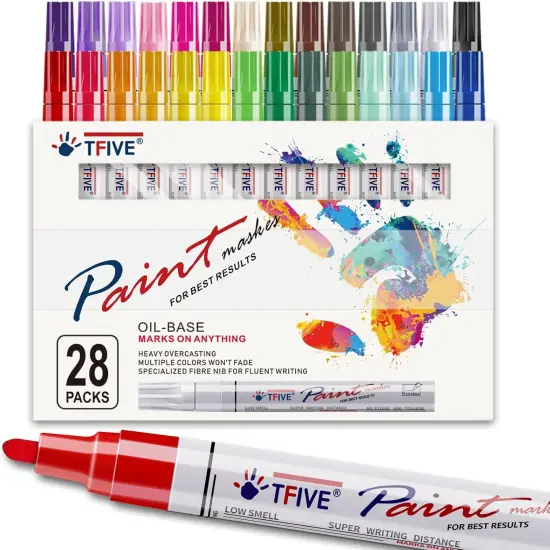 Paint Markers Pens Set, 28 Color {1}
