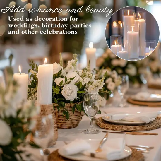 Snow Pearled-Candles with Wicks - White DIY Candle Sand {5}