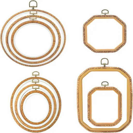 9 Pcs Large Embroidery Frame Decorative Imitated {2}