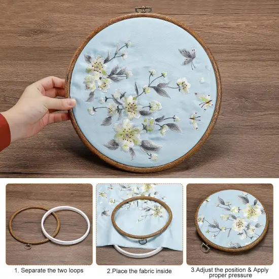 Mixed Sizes Embroidery Hoops Set {3}