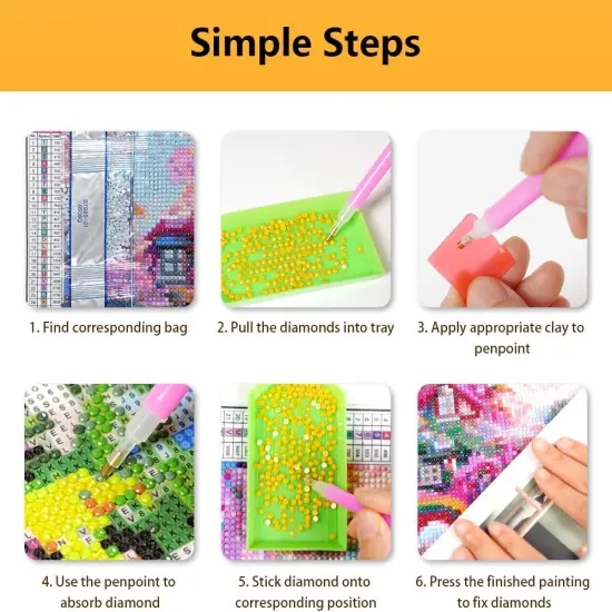 Cow Diamond Art Kits - Diamond Painting Cow DIY 5d Diamond Painting Kits {4}