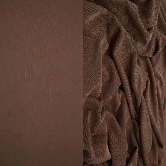 1 Yard Slinky Rib Knit Fabric 1x1 Solid Polyester Spandex Stretch 52/54 Inches Wide Rose LT {7}