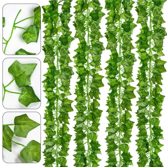 24 Pack 168Ft Artificial Ivy Vine Greenery Garlands {1}