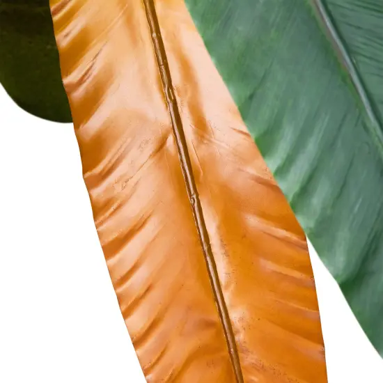 Northlight Two-Tone Bird Nest Fern Artificial Potted Plant - 22" - Green and Brown {7}