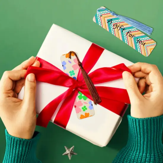 100 PCS Unfinished Wood DIY Bookmark Craft Kit {5}