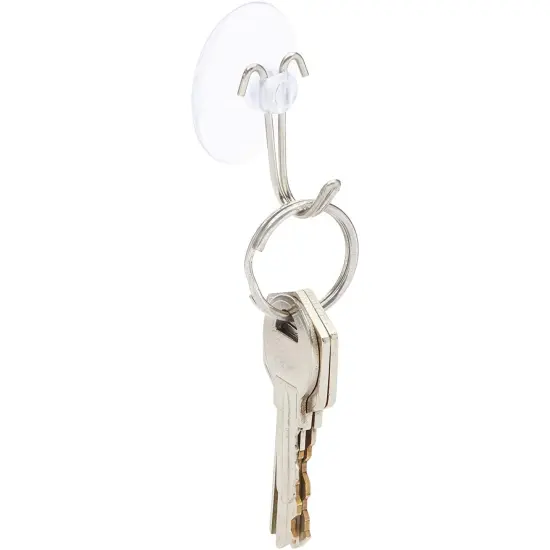 Mini Clear Suction Cup Hooks, 0.19 Inches (30 mm, 100 Pack) {7}