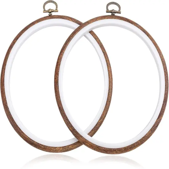 4 Pieces 6 Inch Round Embroidery Hoops {2}