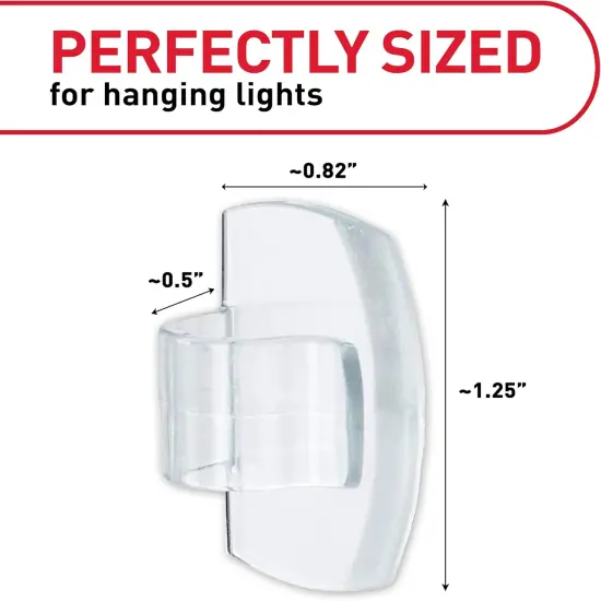 20 Clear Clips and 24 Command Strips {2}