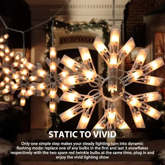 Snowflake Christmas String Lights {3}