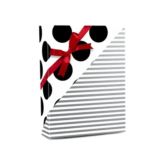 Chic Striped Gift Wrap 24" x 833" Roll 60 lbs {3}