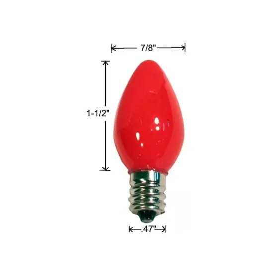 Kitcheniva C7 LED Ceramic Replacement Christmas Light Bulbs 0.7W 25 Pcs {4}