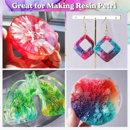 LET'S RESIN White Alcohol Ink for Epoxy Resin, Upgraded White Alcohol Ink 3.5oz/100ml, Alcohol-Based Resin Ink, White Resin Pigment for Resin Petri, Tumblers, Painting, Resin Art {5}