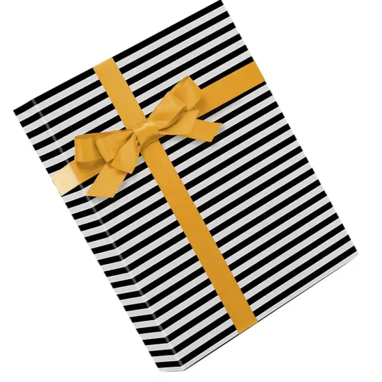 Durable Striped Gift Wrap 24" x 208" Roll 60 lbs {3}