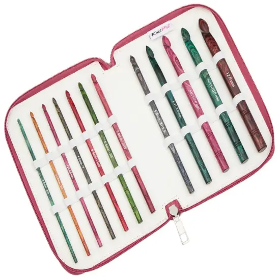 KnitPro-Dreamz Grande Single Ended Crochet Hook Set-Set Of 12 - Assorted Sizes {1}