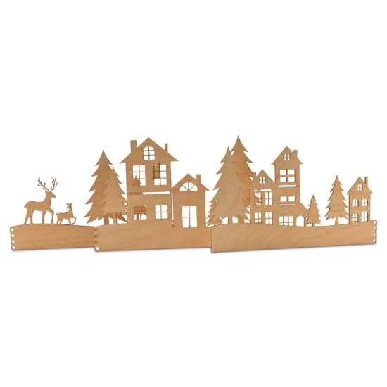 3-Piece Wood Christmas Scene Cutouts, 12" | Woodpeckers {4}
