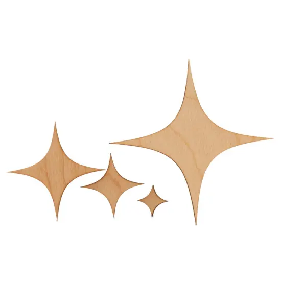 New Years Wood Sparkles Cutout, From 4"- 22" Party Decor | Woodpeckers {2}